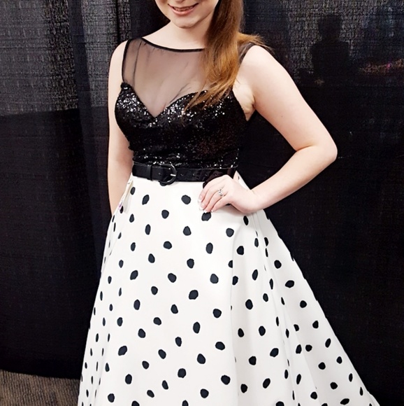 Sherri Hill Polkadot Ball Gown - Picture 1 of 7